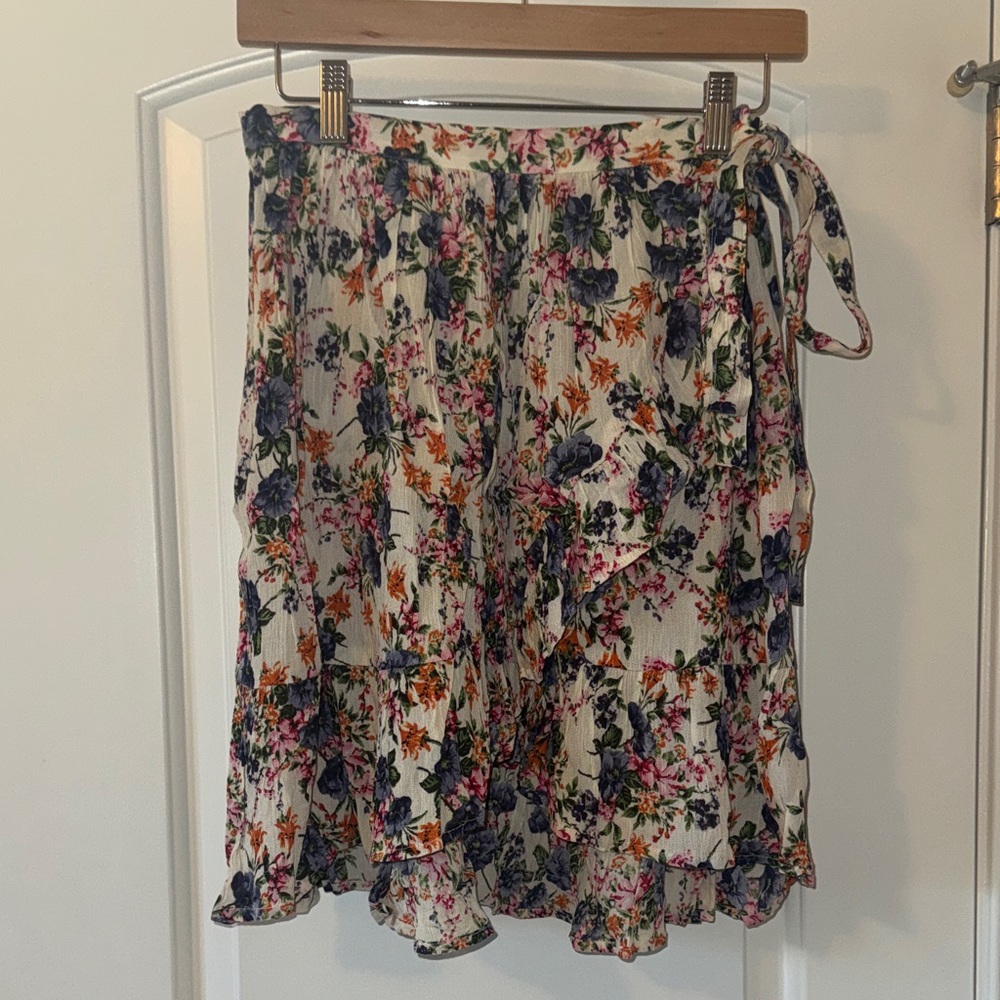 Bila faux wrap Floral Mini Skirt - Multicolor